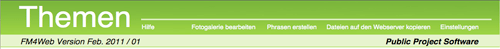 FM4Web Funktionsleiste