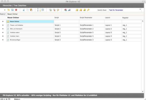 FM-Explorer V2 - Hierarchie TreeView für FileMaker 12 und FileMaker Go 12
